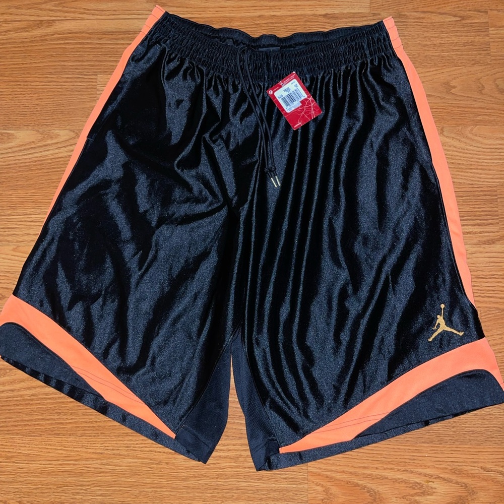 Rare 2013 Air Jordan basketball shorts men’s 2xl black orange